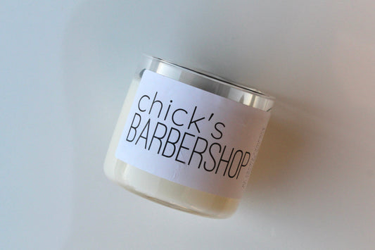 chick's barbershop 14.5 ounce candle