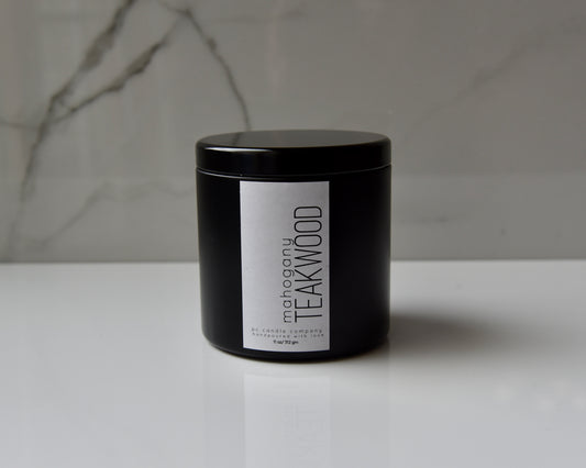 mahogany teakwood candle