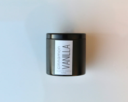 cinnamon vanilla candle (tin)
