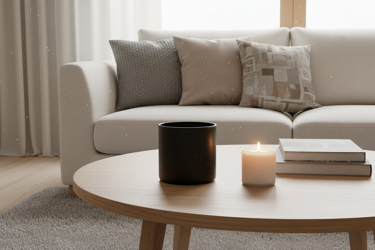 xxl black luxury candle